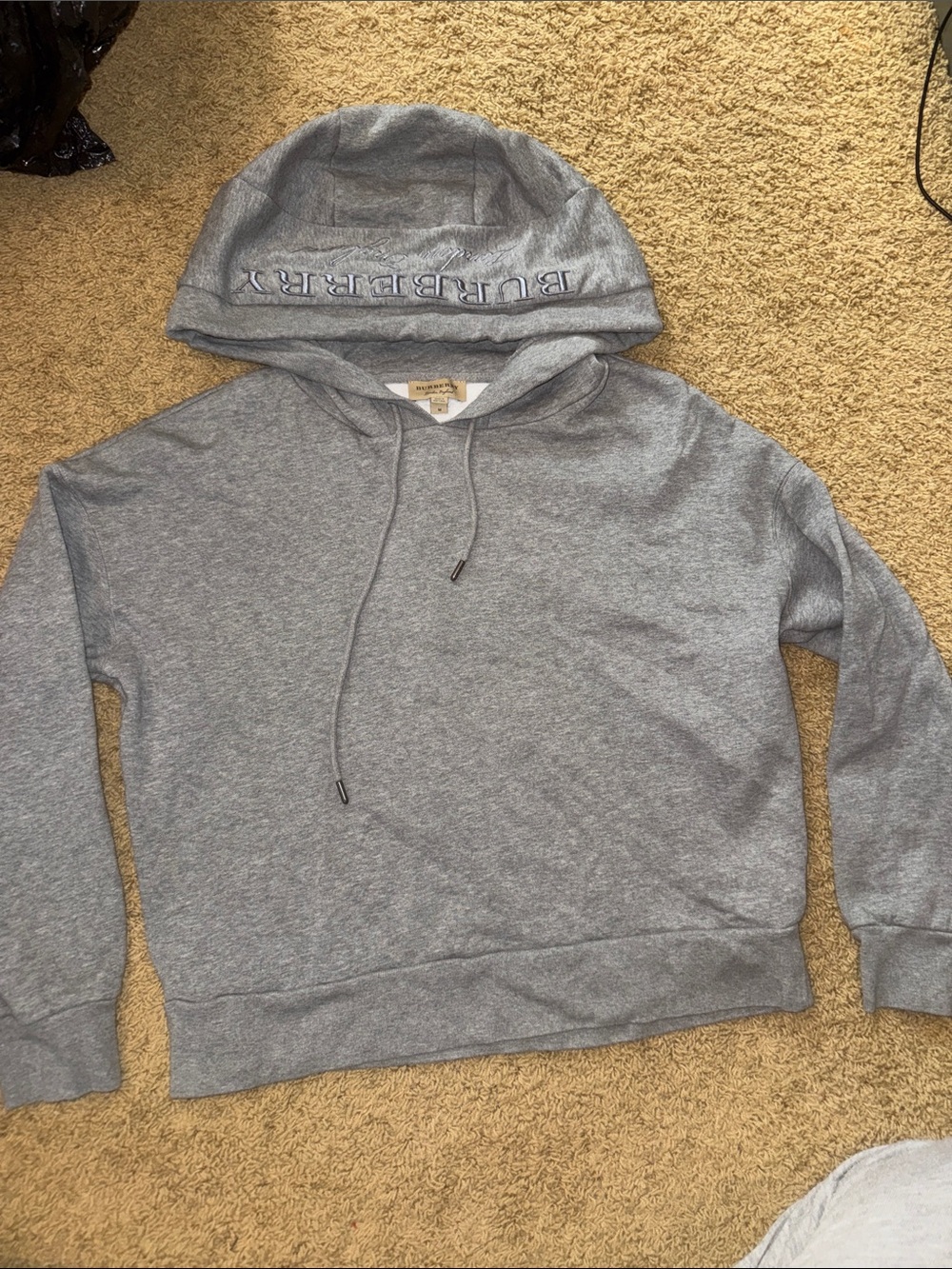 Burberry Light Grey Hooded Sweater - Picture 4 of 4